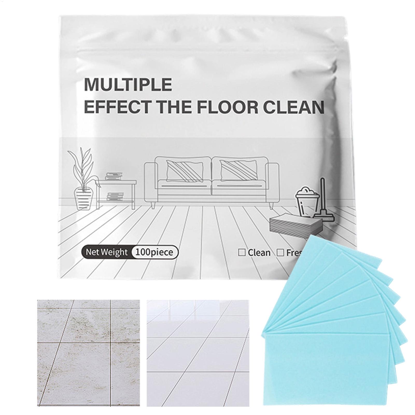 Ceramic Tile Floor - 100Pcs/Box Lembaran Pembersih Lantai Konsentrat Multi-Aksi
