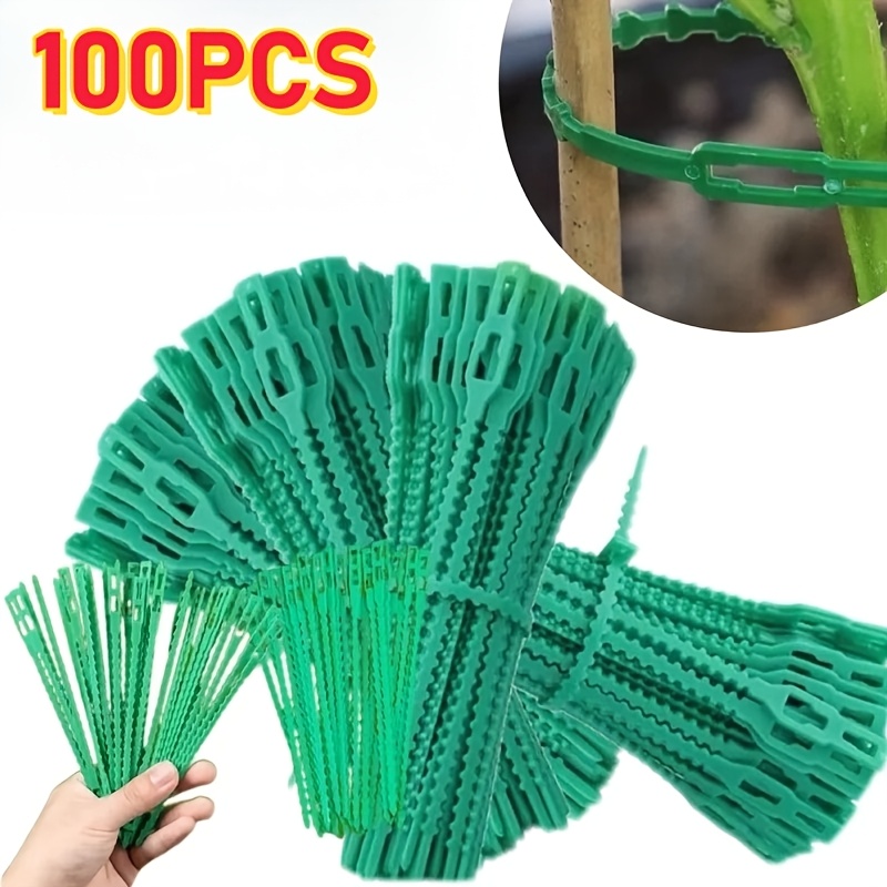 Vine Climbing Plastic - 100 Buah Pengikat Tanaman Dapat Digunakan