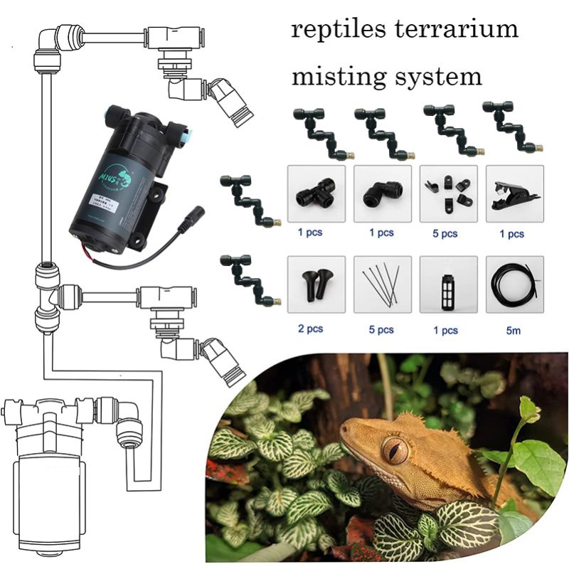Misting Nozzle Reptile - Sistem Gerimis Pelembap Udara Tuan Reptil