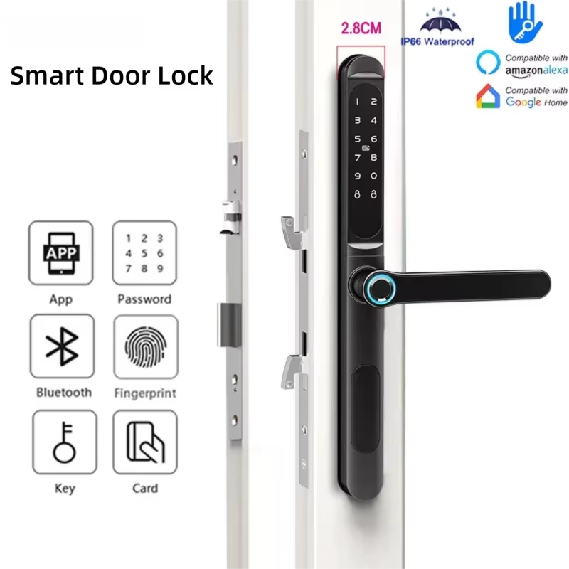 Glass Door Hinge - Kunci Pintu Pintar Dengan Sidik Jari/Kata
