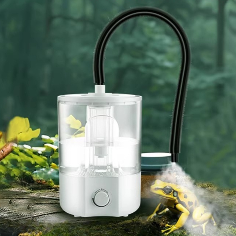 Terrarium Fogger Ultrasonic - Pelembap Reptil Dapat Disesuaikan, Senyap, Kapasitas