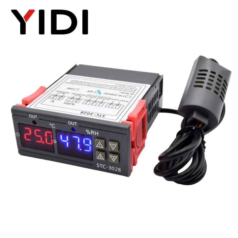 Digital Hygrometer Probe - STC-3028 LED Digital Termostat Pengendali Suhu