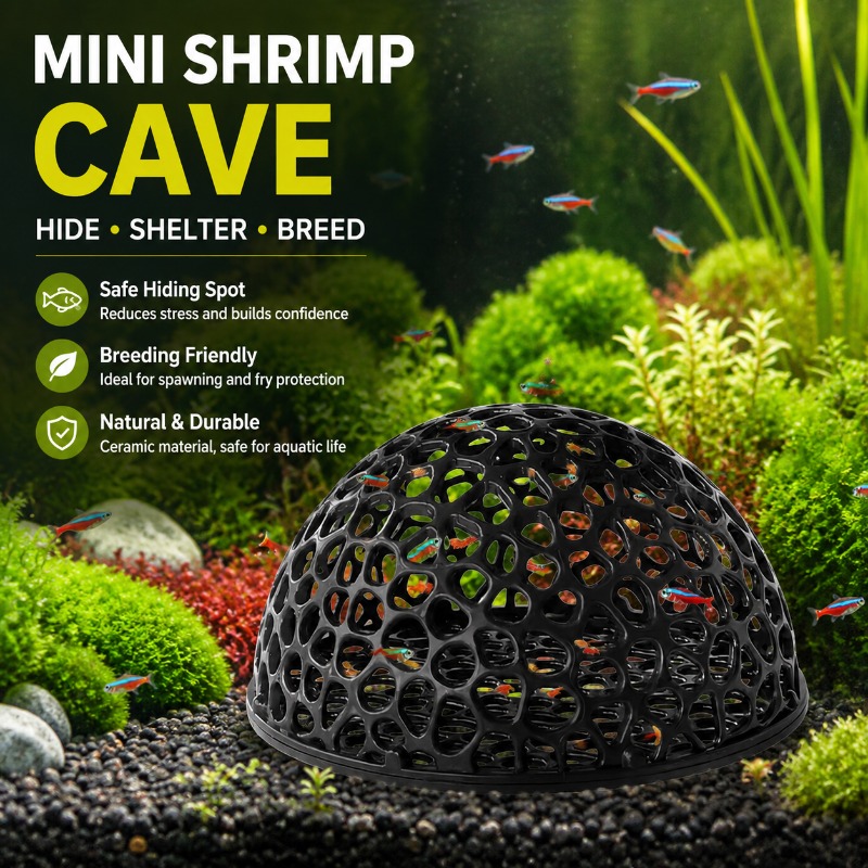 Hide Cave Ceramic - Rumah Betta Keramik Mini Berpori, Tempat