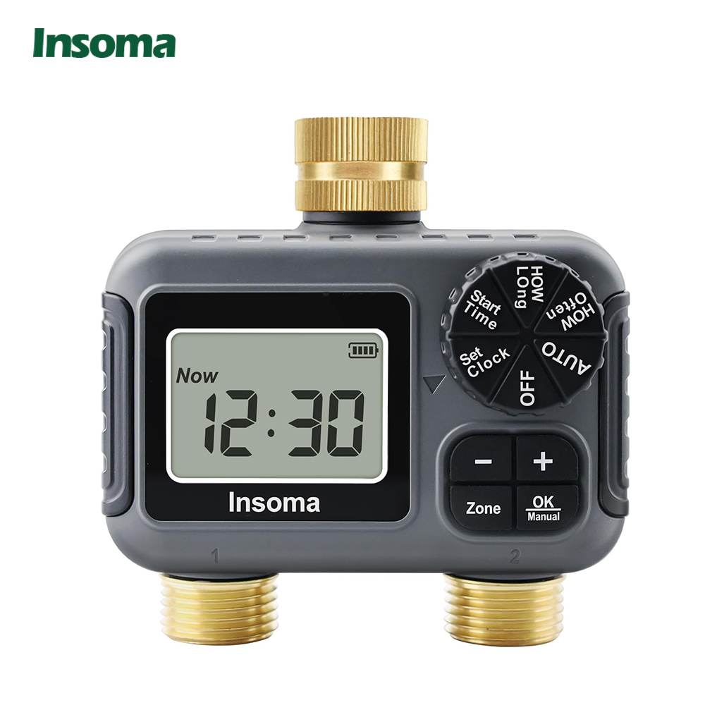 Timer Dual Outlet - Insoma sistem penyiraman irigasi pintar, alat