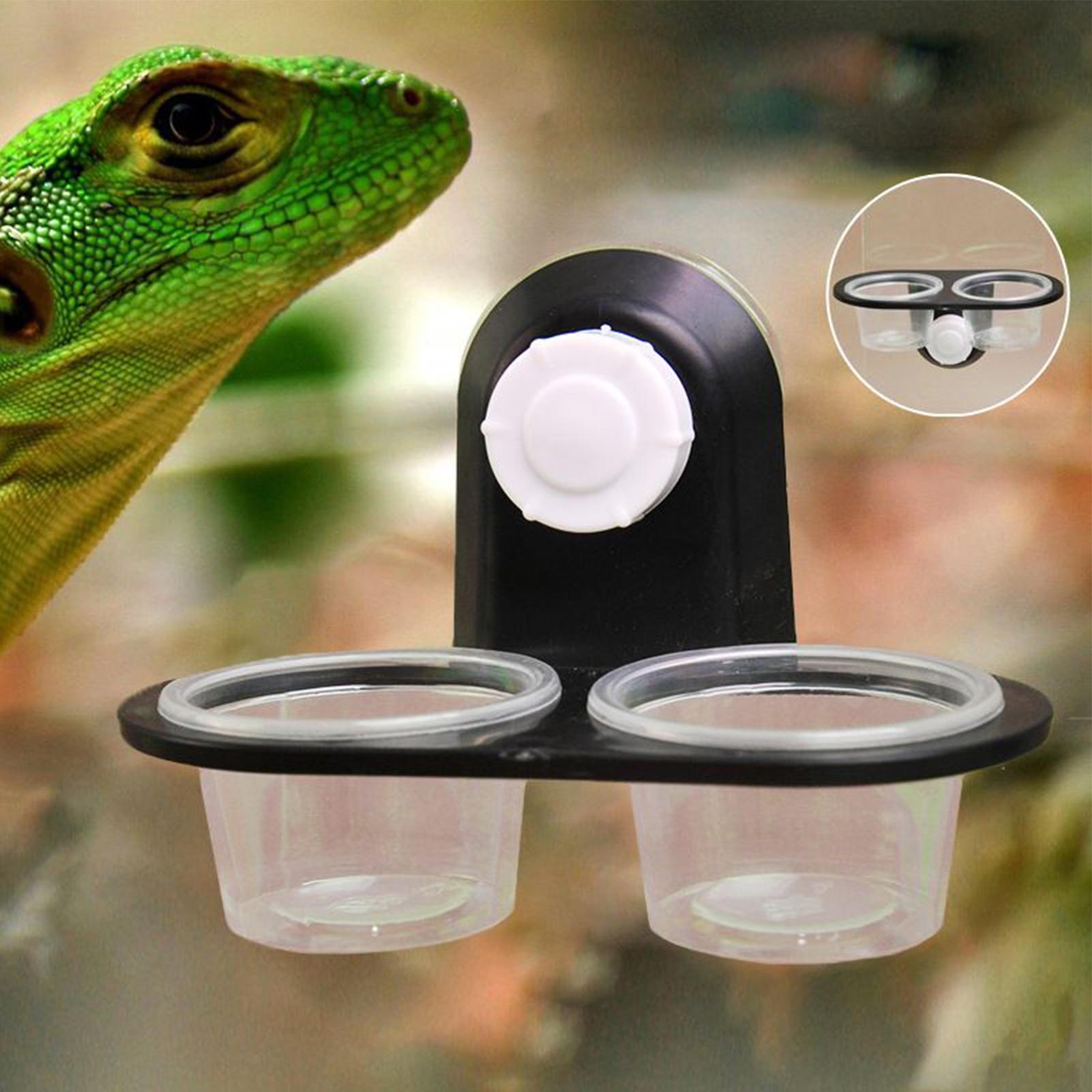 Water Dish Reptile - Tempat Makan Gecko, Dispenser Wadah Pakan