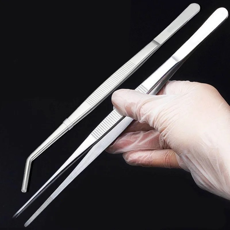Feeding Tong Stainless - Pinset Siku Baja Multifungsi Tahan Karat
