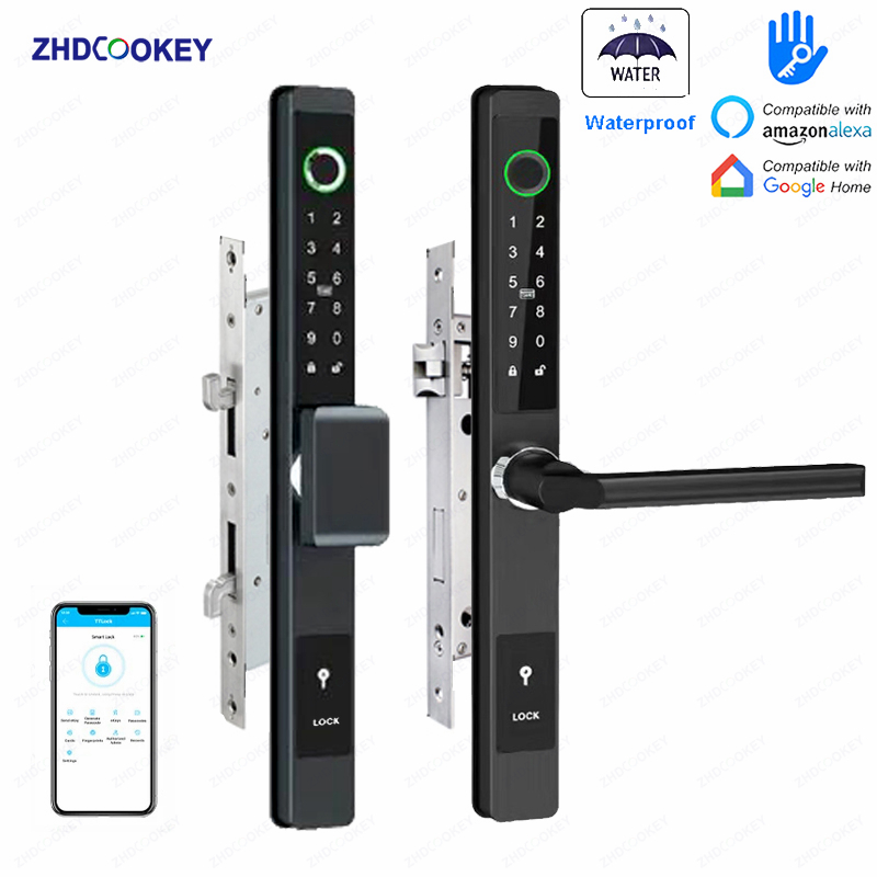 Glass Door Hinge - ZHDCOOKEY Kunci Pintu Digital Biometrik Tahan
