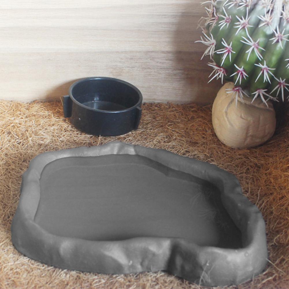 Water Dish Reptile - Mangkuk Pengumpan Hidangan Makanan dan Air