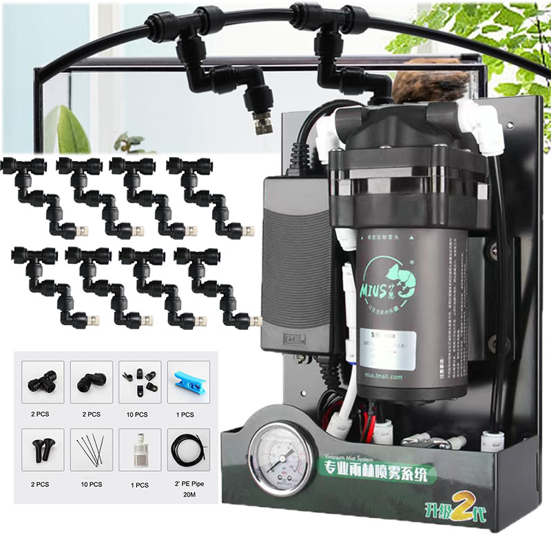 Misting Nozzle Reptile - Sistem semprot Mister reptil dengan pompa