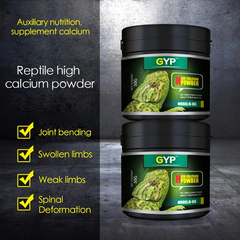 Calcium Powder Reptile - Mendaki hewan peliharaan reptil tinggi bubuk