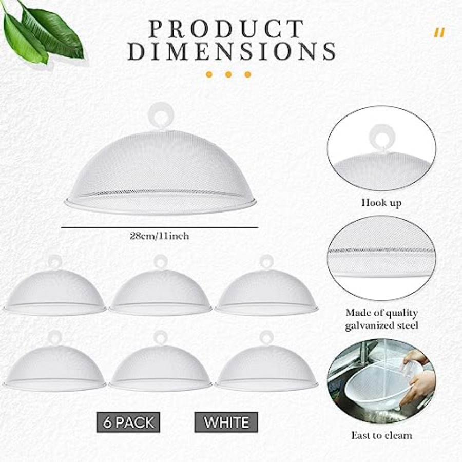Gerrii 6 Pcs Penutup Makanan J - Screen Top Mesh ulasan dan harga