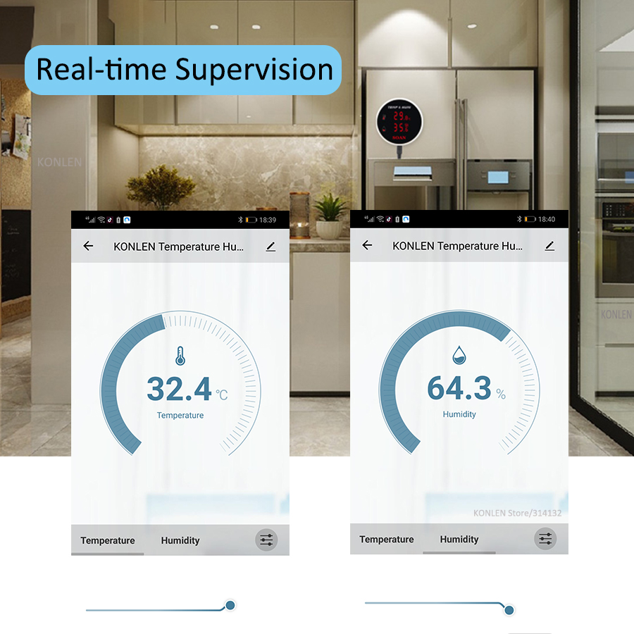 Tuya WIFI Sensor Kelembaban Su - Digital Hygrometer Probe ulasan dan harga