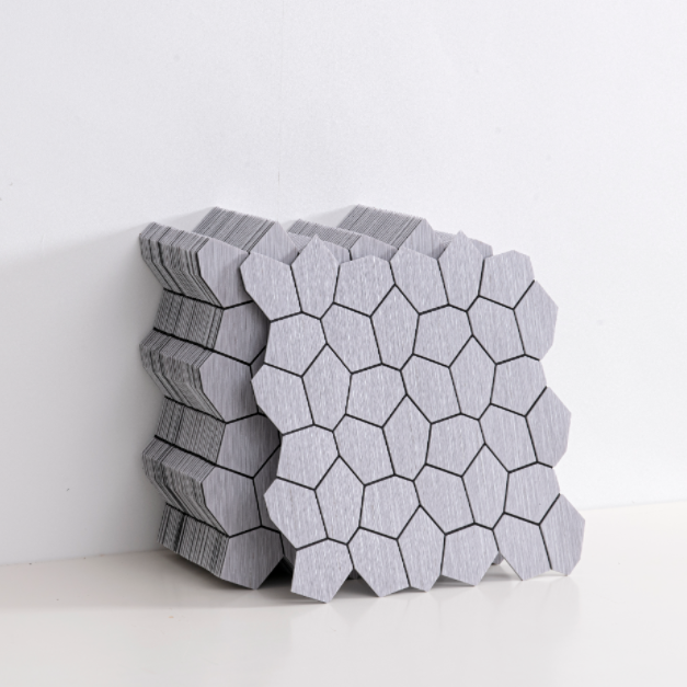 Stiker Dinding Mosaik Heksagon - Pvc Panel Background ulasan dan harga