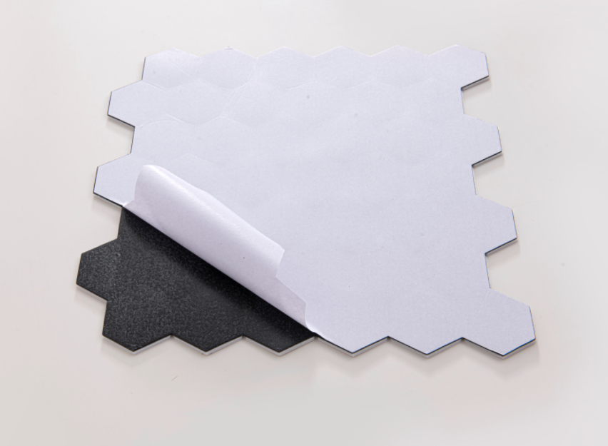 Stiker Dinding Mosaik Heksagon - Pvc Panel Background ulasan dan harga