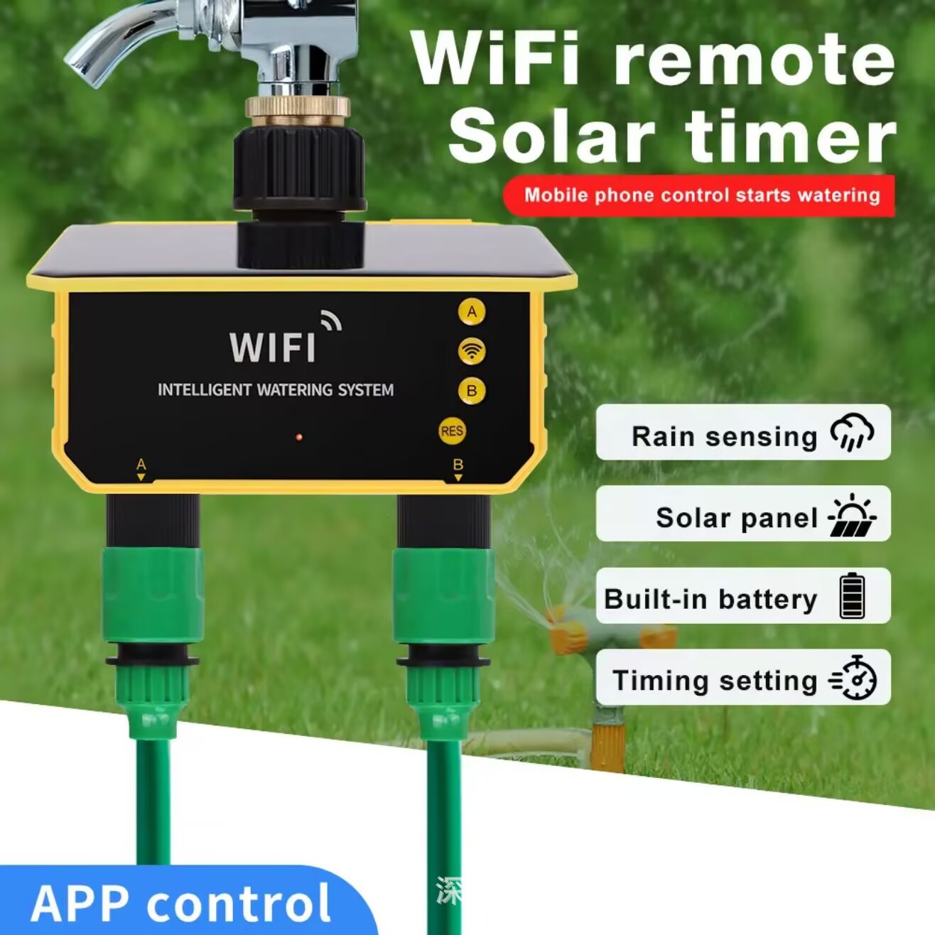 Pengontrol Irigasi Katup Air T - Timer Dual Outlet ulasan dan harga