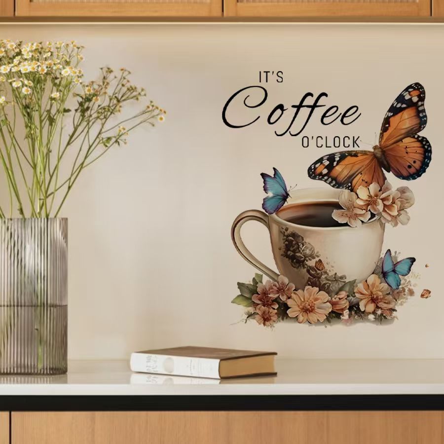 Stiker PVC Kreatif IT's Coffee - Pvc Panel Background ulasan dan harga