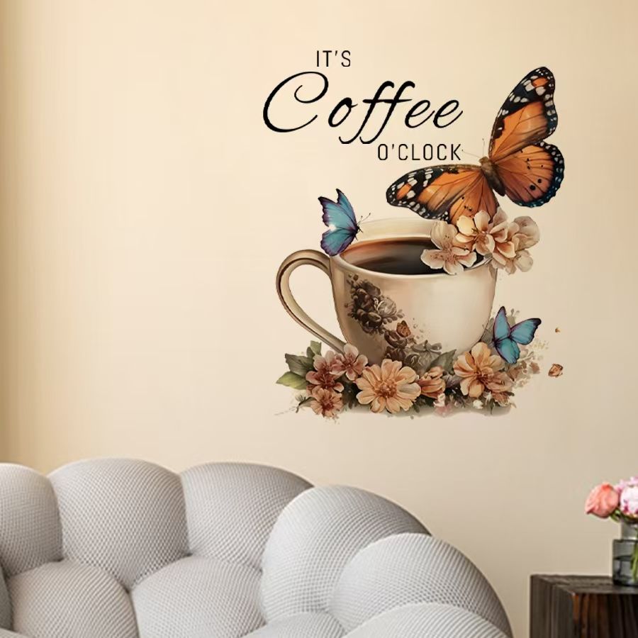 Stiker PVC Kreatif IT's Coffee - Pvc Panel Background ulasan dan harga