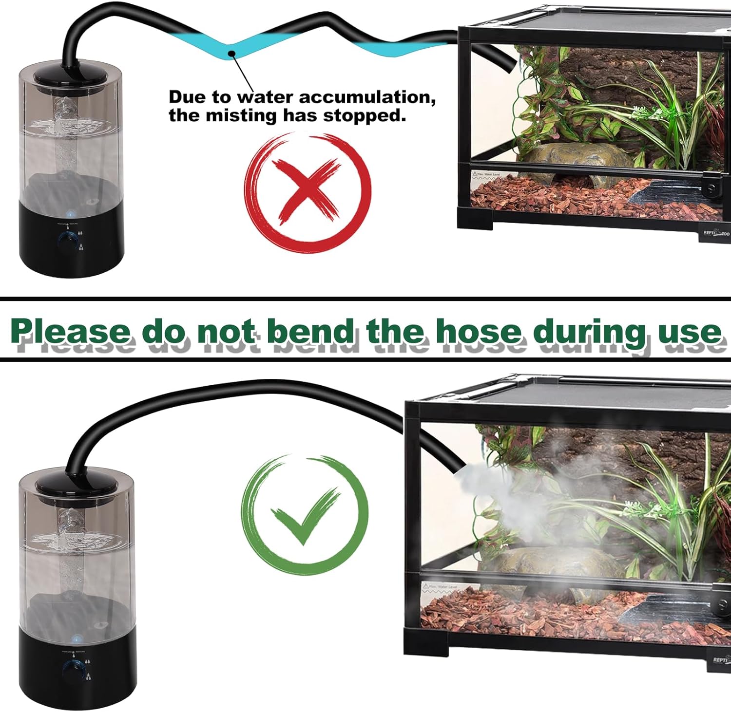 Pelembap Udara Reptil, Penghas - Terrarium Fogger Ultrasonic ulasan dan harga