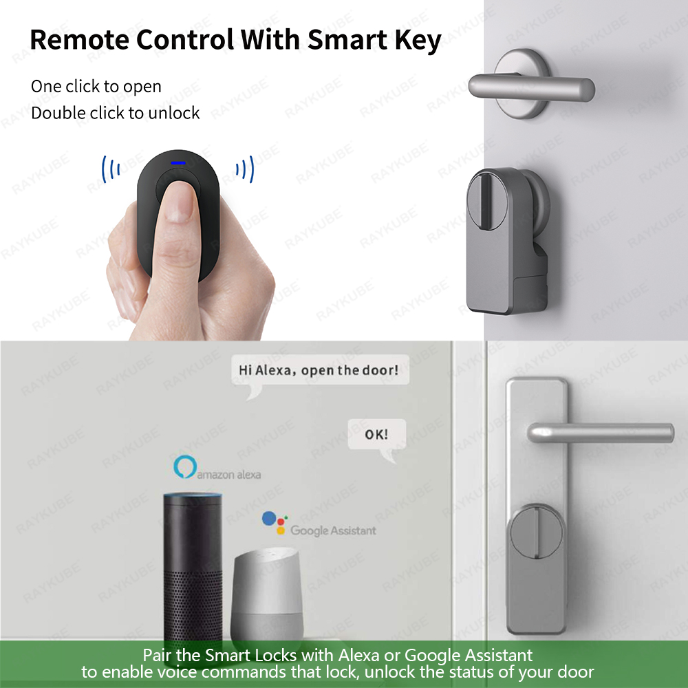 RAYKUBE A1 Pro Tuya BEL Set Ku - Glass Door Hinge ulasan dan harga