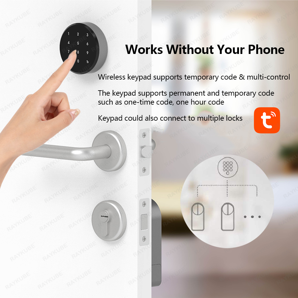 RAYKUBE A1 Pro Tuya BEL Set Ku - Glass Door Hinge ulasan dan harga