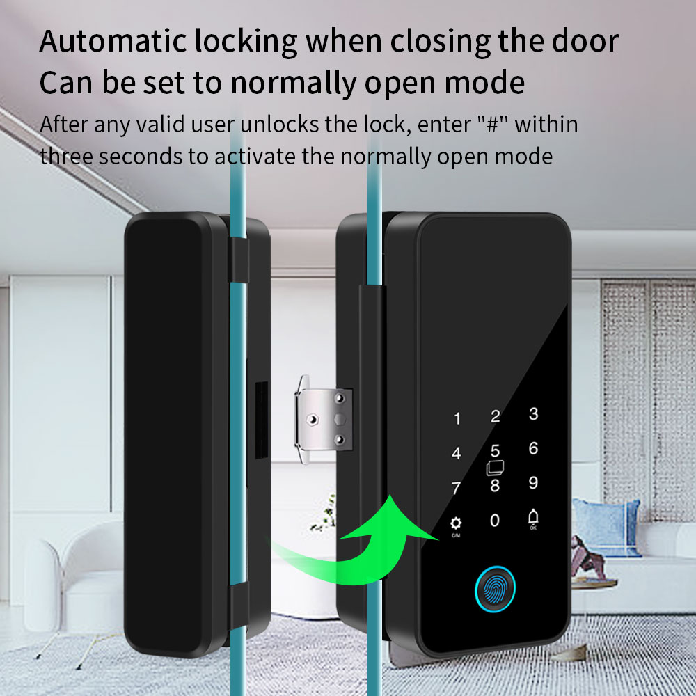 Tuya Smart Life Kunci Pintu Ka - Glass Door Hinge ulasan dan harga