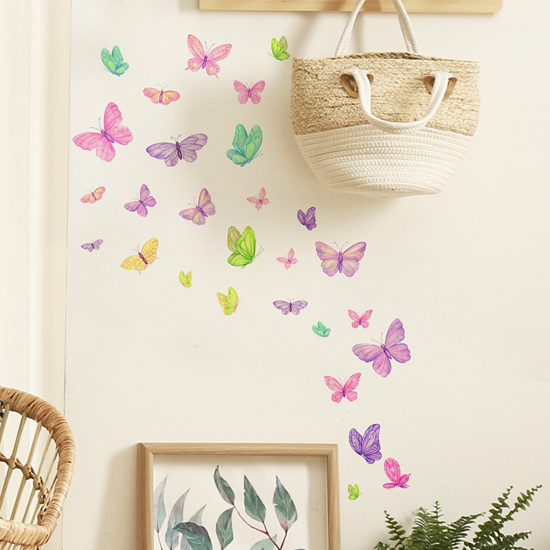 Stiker dinding kupu-kupu roman - Pvc Panel Background ulasan dan harga