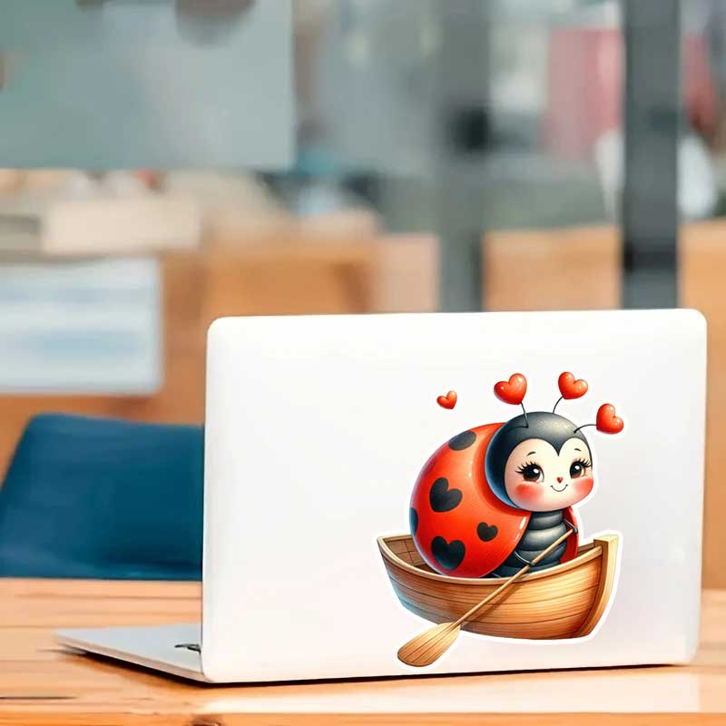 Stiker Dinding Ladybug Lucu Wa - Pvc Panel Background ulasan dan harga