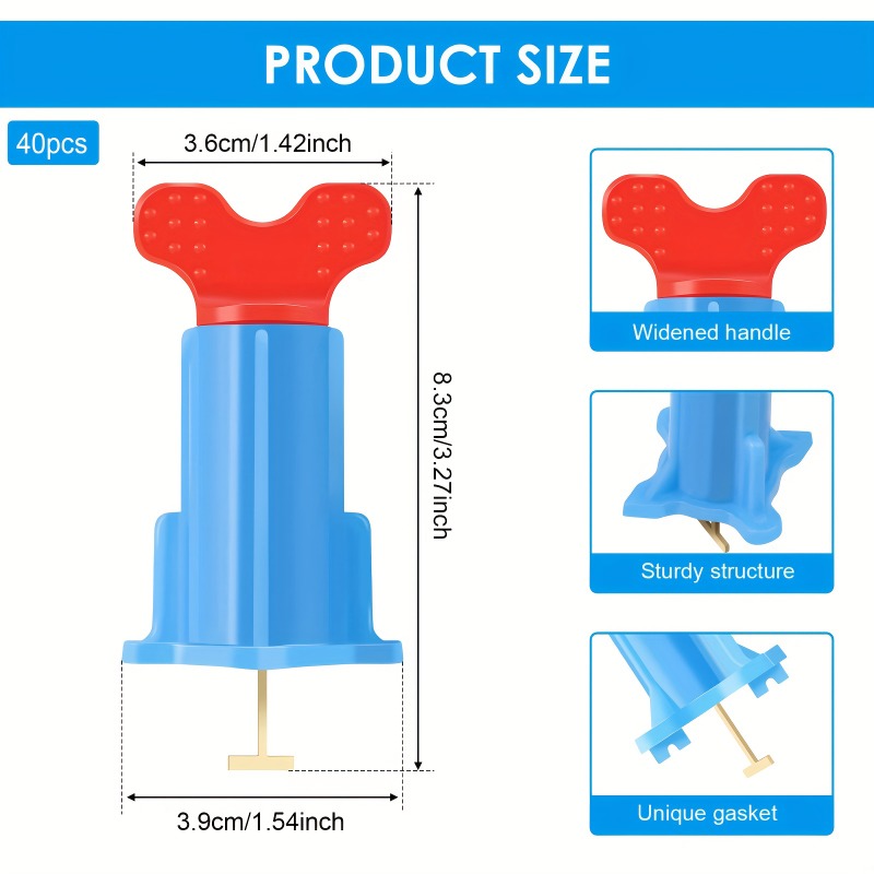 40Pcs Sistem Penyetel Ubin Des - Ceramic Tile Floor ulasan dan harga