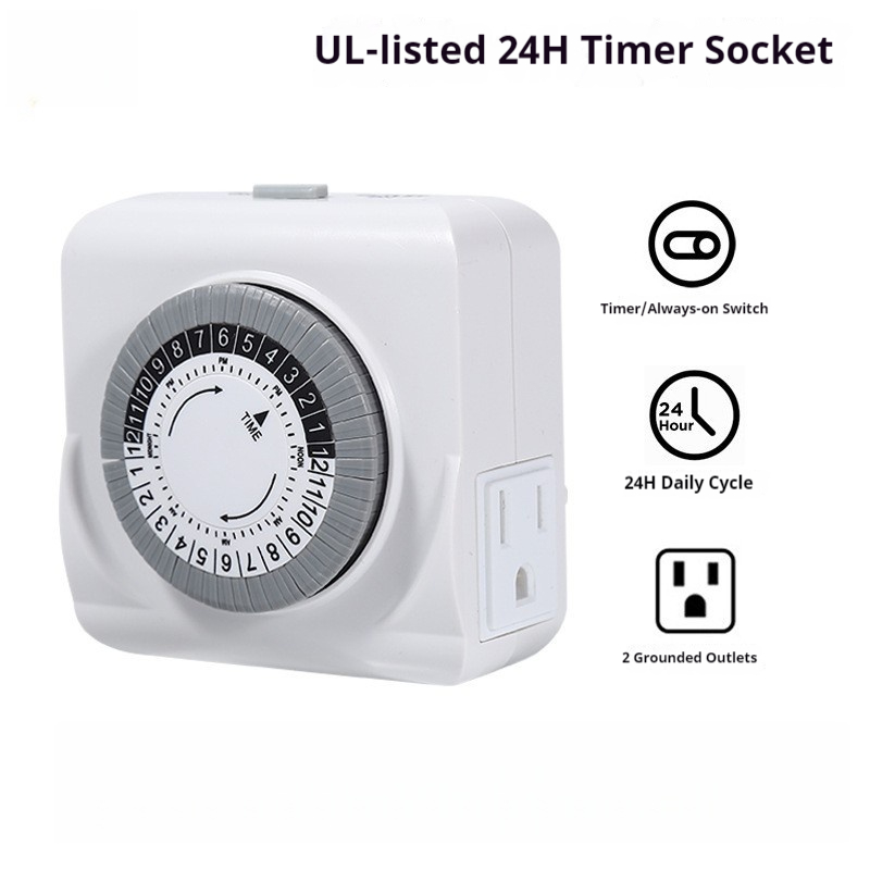Sertifikasi Standar US SPEC/PL - Timer Dual Outlet ulasan dan harga