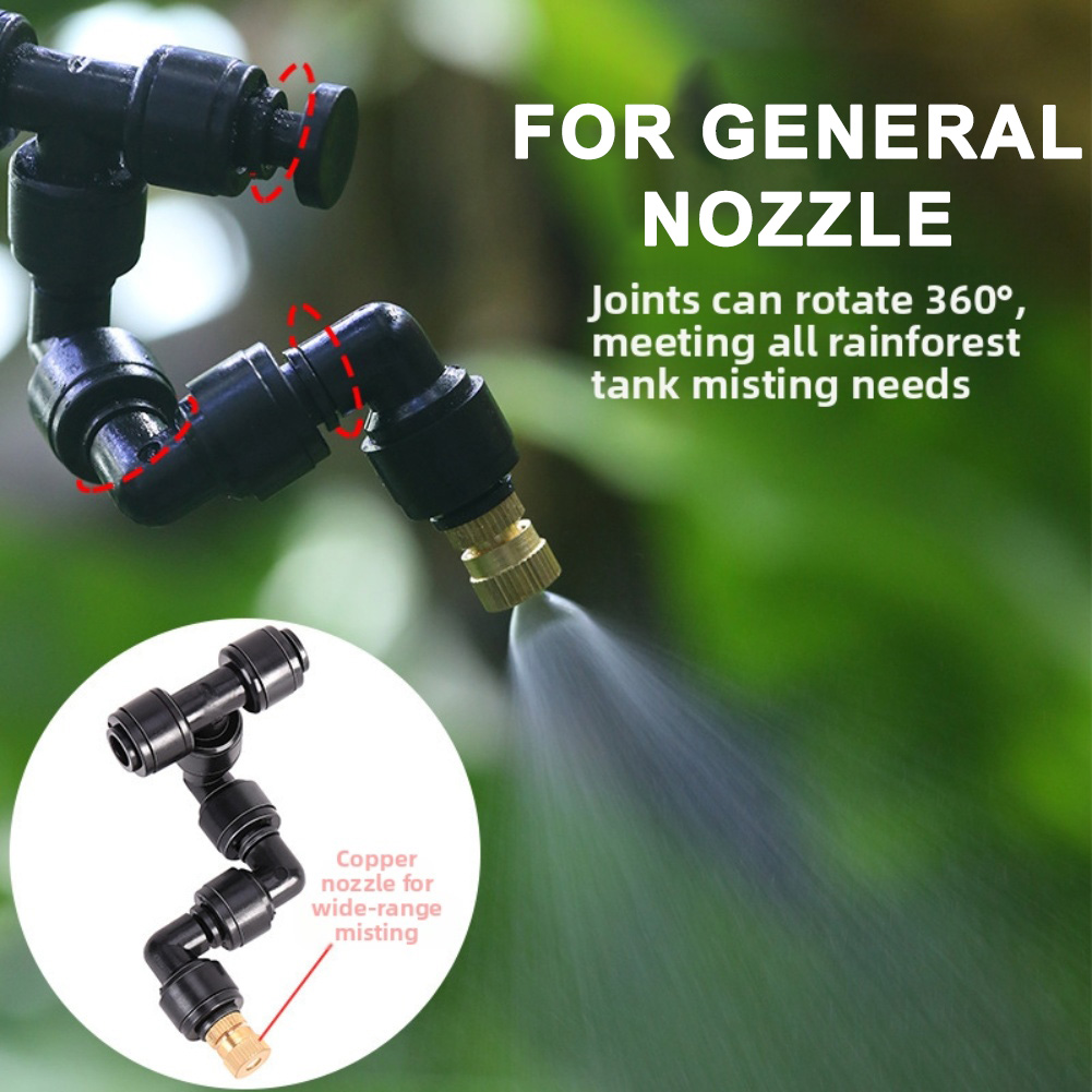 2 Buah Nosel Atomisasi Hitam 3 - Misting Nozzle Reptile ulasan dan harga