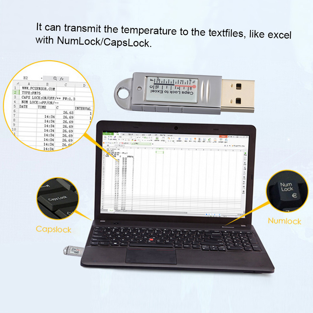 PCsensor USB Thermometer Hygro - Digital Hygrometer Probe ulasan dan harga