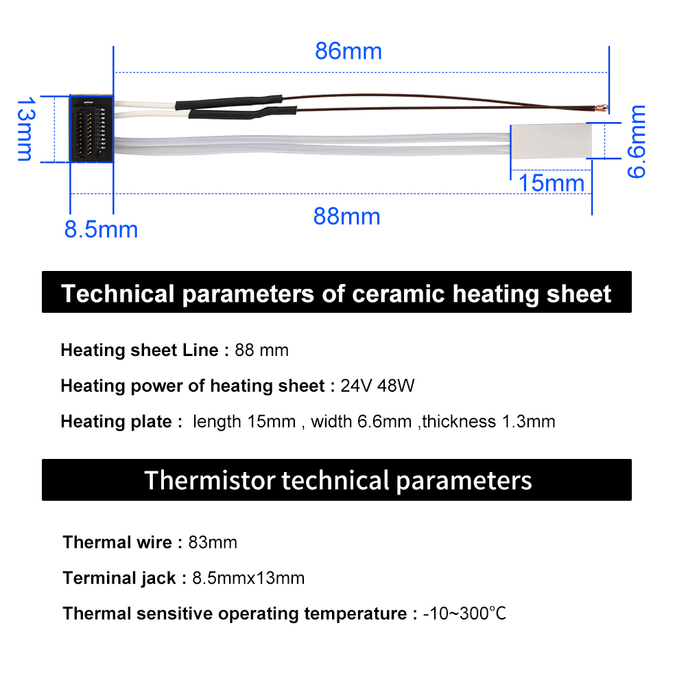 Untuk Bambu Lab Hotend V2.0 V3 - Ceramic Heat Emitter ulasan dan harga