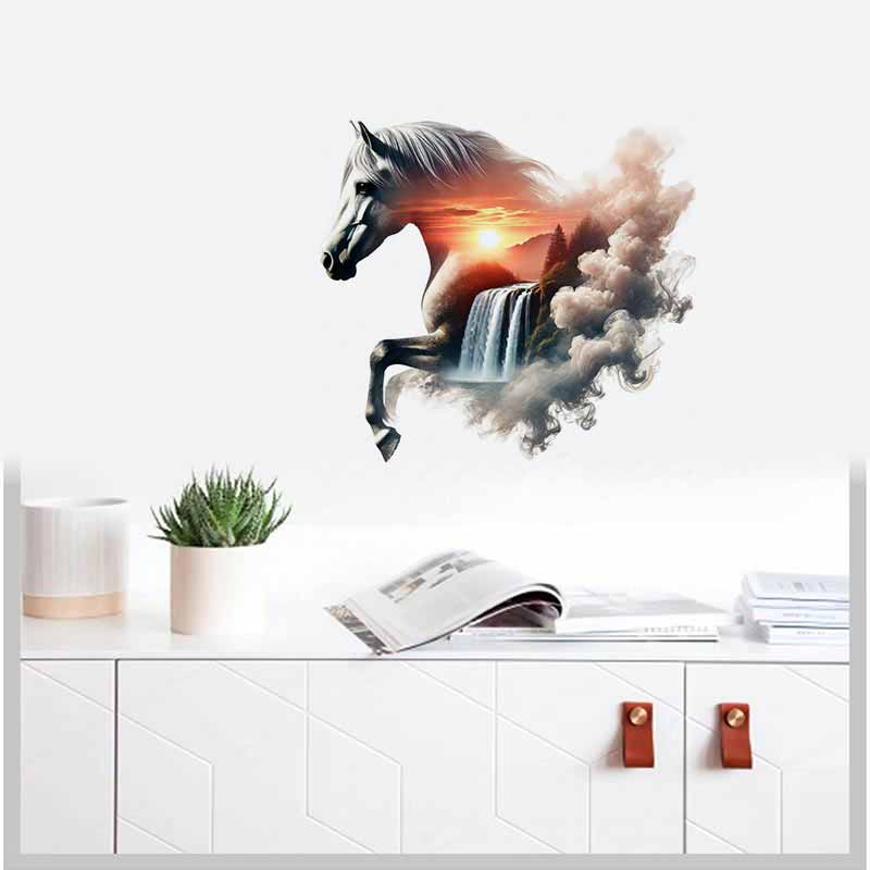Stiker Alam Kuda Megah Seni Pe - Pvc Panel Background ulasan dan harga