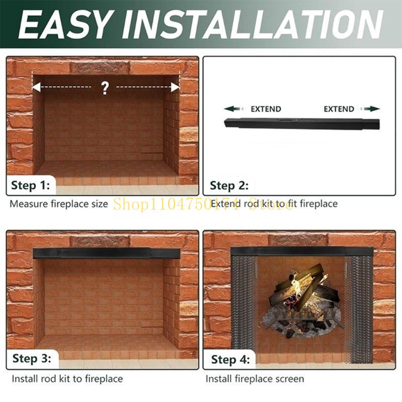 Set Batang Tirai Perapian Set  - Screen Top Mesh ulasan dan harga