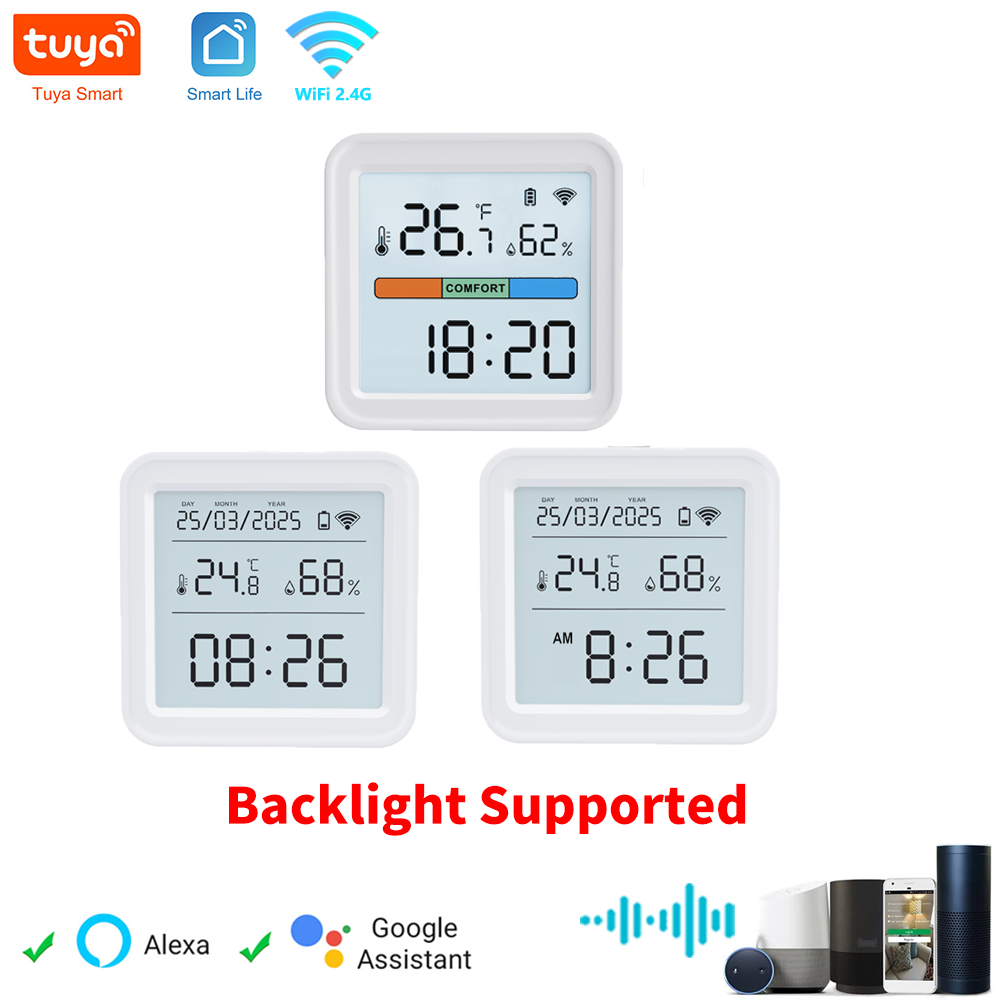 Tuya WIFI Sensor Kelembaban Su - Digital Hygrometer Probe ulasan dan harga