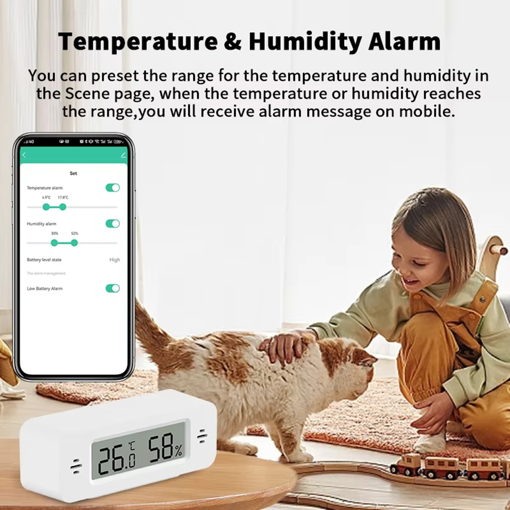 Tuya Zigbee WiFi Sensor Suhu & - Digital Hygrometer Probe ulasan dan harga