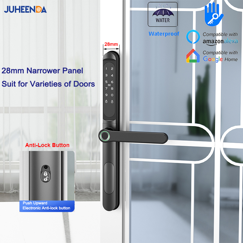 TTLock App kunci pintu alumini - Glass Door Hinge ulasan dan harga