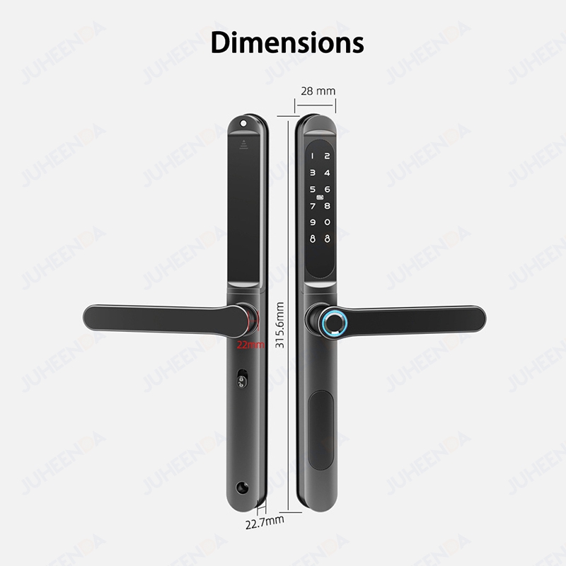 TTLock App kunci pintu alumini - Glass Door Hinge ulasan dan harga